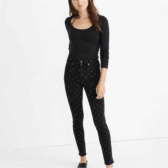Madewell 10" High-Rise Skinny Jeans: Metallic Rainbow
Dot Edition - Picture 3 of 9